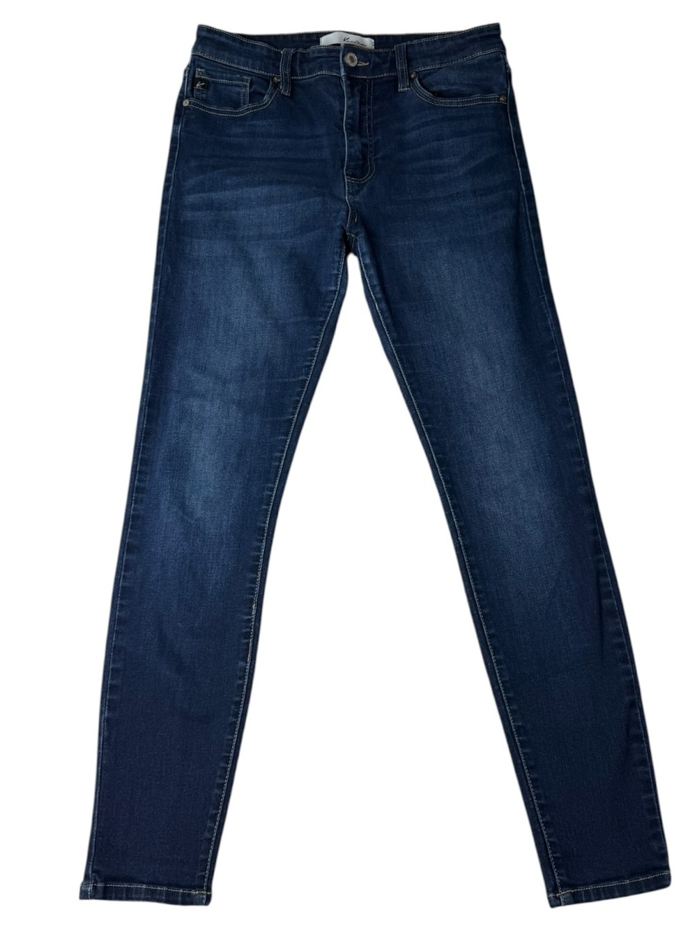 Kancan Dark Wash Mid Rise Skinny Jeans 9/28
